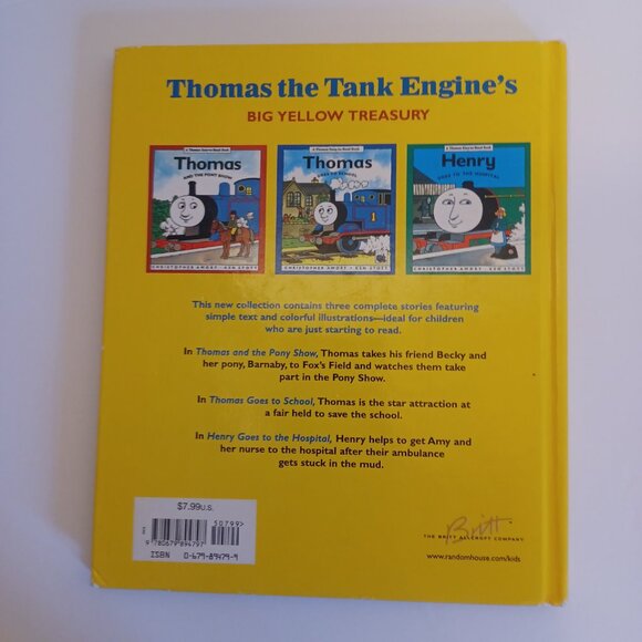 1997 Thomas the Tank Engine's Big Yellow Treasury Book - Picture 3 of 3